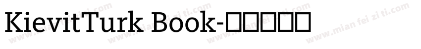 KievitTurk Book字体转换